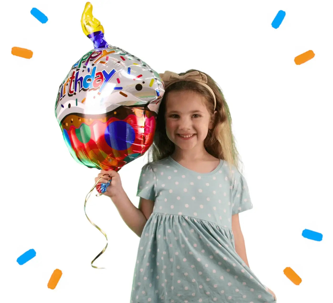 Happy Birthday Cupcake Helium Ballon - Gevuld Met Helium - 46 cm - Ballonnenshop.nl