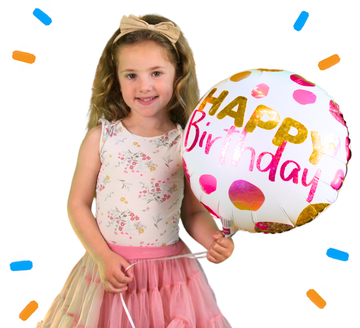 Happy Birthday Stippen Helium Ballon - Gevuld Met Helium - 46 cm