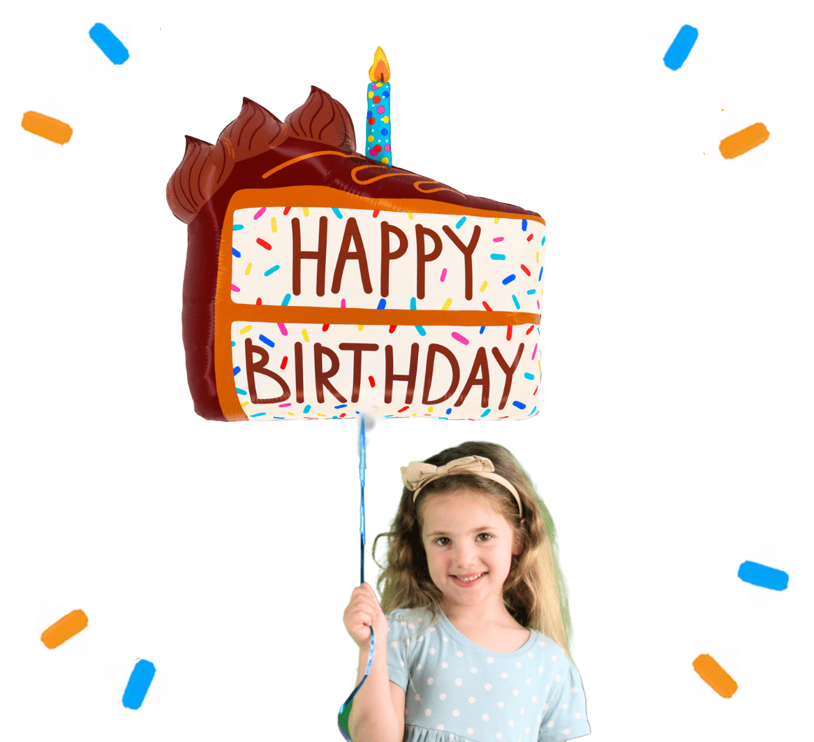 Happy Birthday Taart Helium Ballon - Gevuld Met Helium - 71 cm - Ballonnenshop.nl