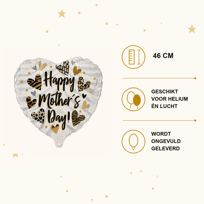 Happy Mother's Day Folie Ballon - 46 cm - Ballonnenshop.nl