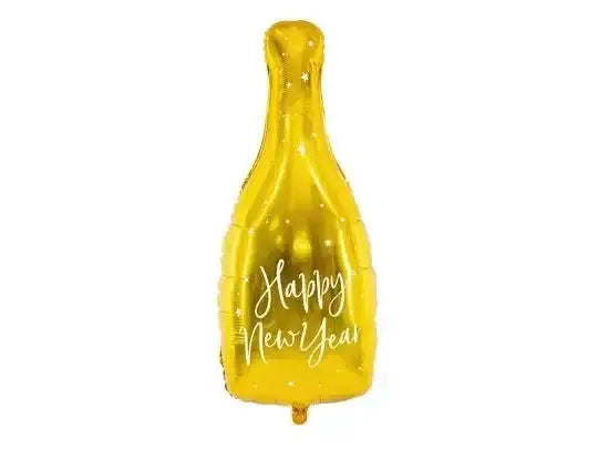 Happy New Year Champagne Fles Folie Ballon 82 cm - Ballonnenshop.nl