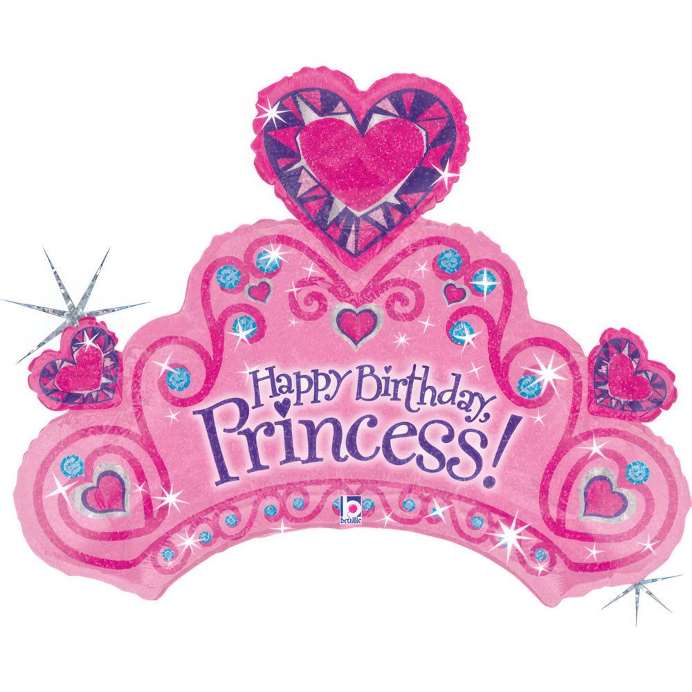 Happy Birthday Tiara Folie Ballon - 86 cm