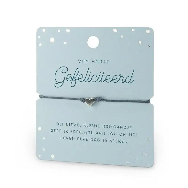 Hart Armband - Van Harte Gefeliciteerd - Ballonnenshop.nl