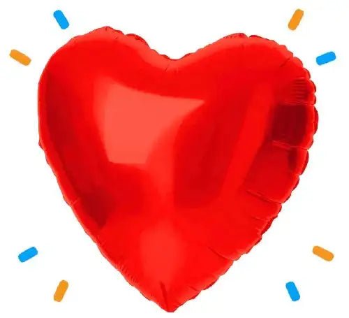 Hart Ballon Rood - Gevuld Met Helium - 46 cm - Ballonnenshop.nl