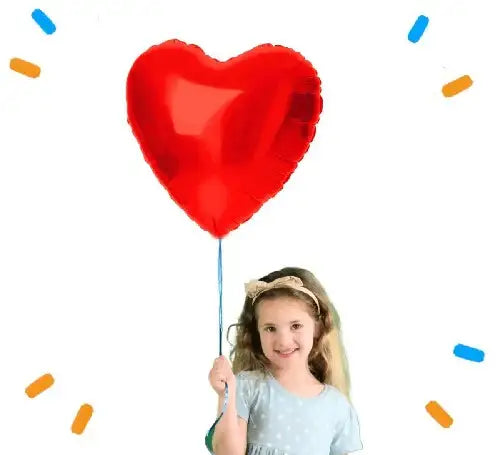 Hart Ballon Rood - Gevuld Met Helium - 46 cm