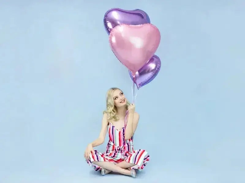 Hart Ballon Roze 61 cm - Ballonnenshop.nl