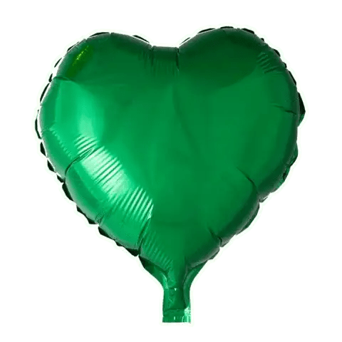 Hartballon Groen 46 cm - leeg - Ballonnenshop.nl