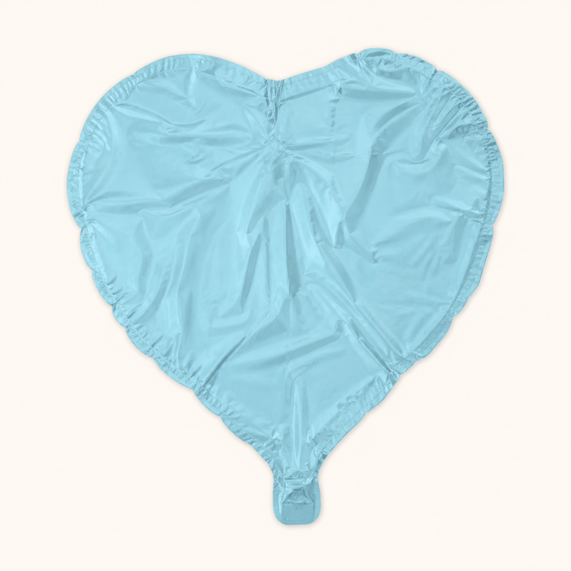 Hartballon Licht Blauw 46 cm - leeg - Ballonnenshop.nl