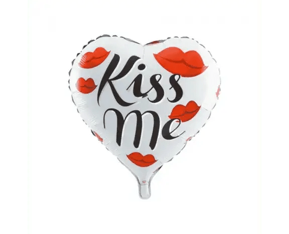Hartjes Ballon - Kiss Me - 46 cm - Ballonnenshop.nl
