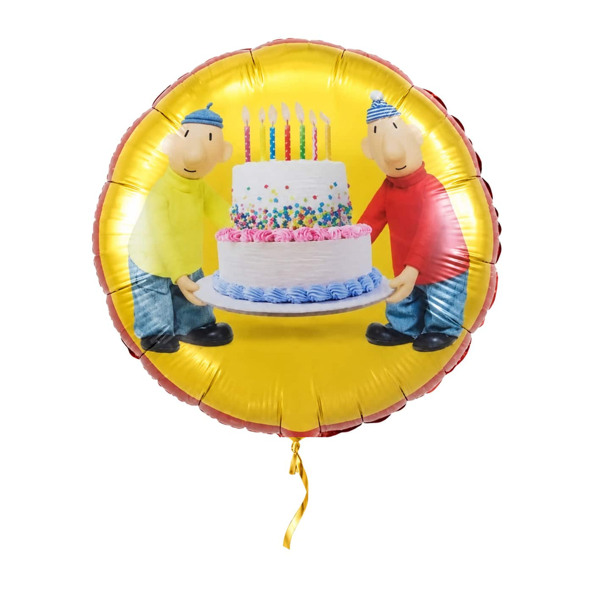 Helium Ballon Buurman & Buurman – met helium gevuld, met gouden lint