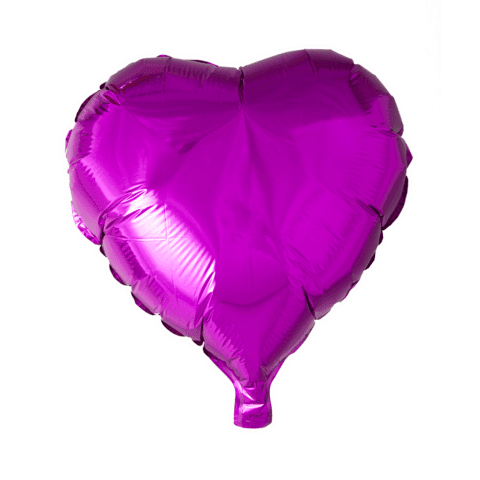 Helium Ballon Hart - Paars - 46 cm - Ballonnenshop.nl