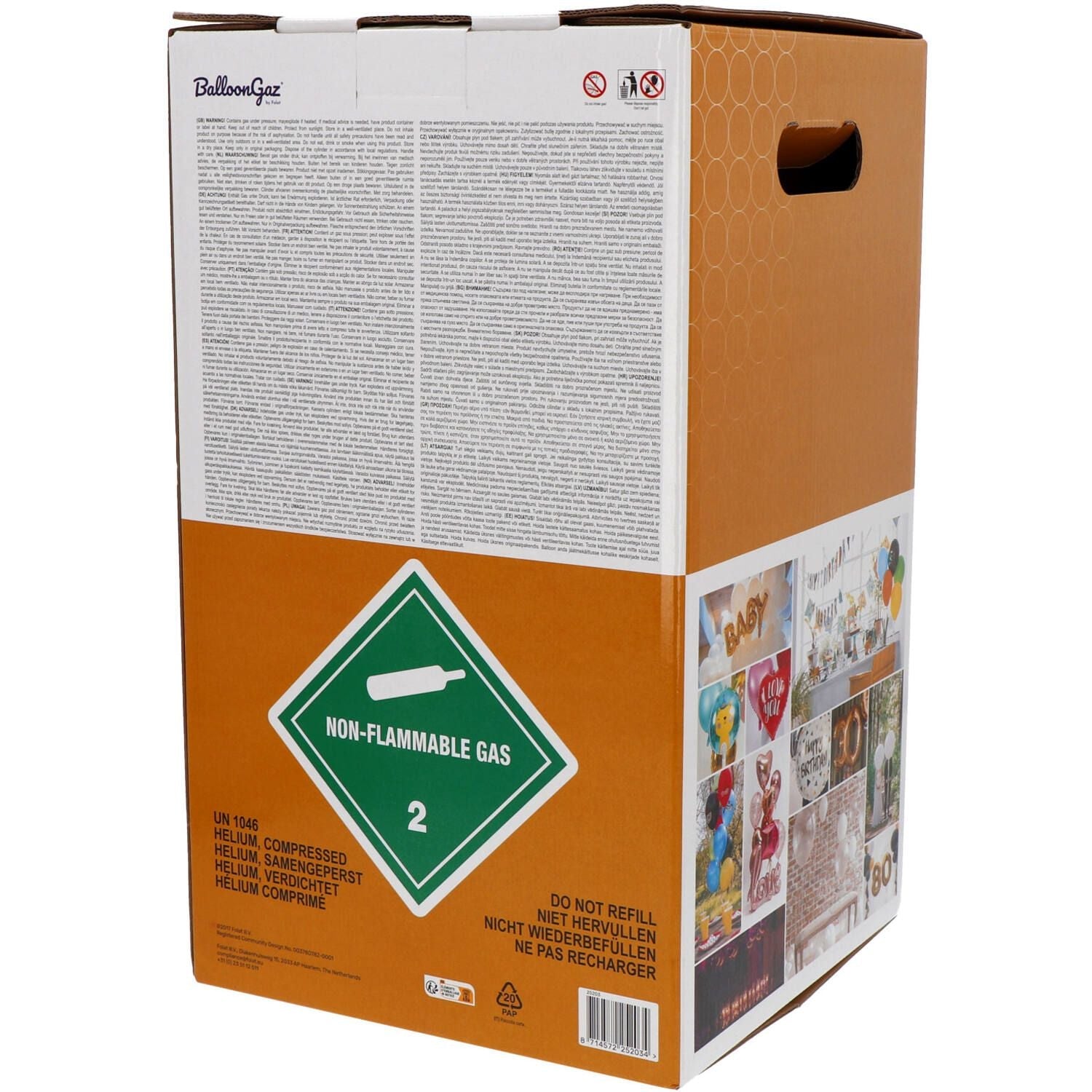 Helium tank 300 ballonnen - 99,9% Pure Helium - Ballonnenshop.nl