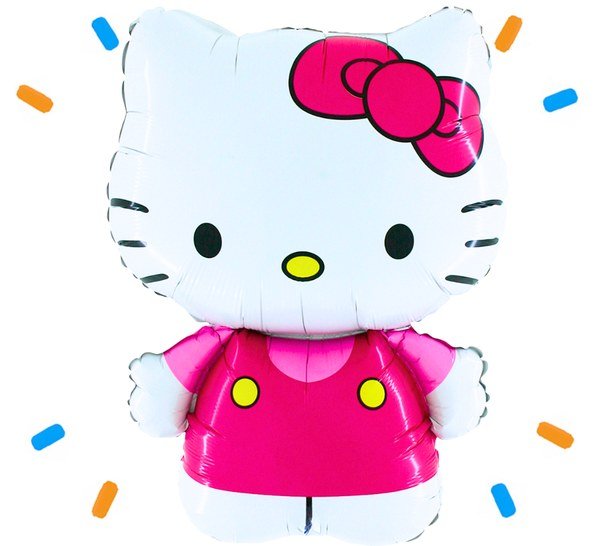 Hello Kitty Helium Ballon - Gevuld Met Helium - 81 cm - Ballonnenshop.nl