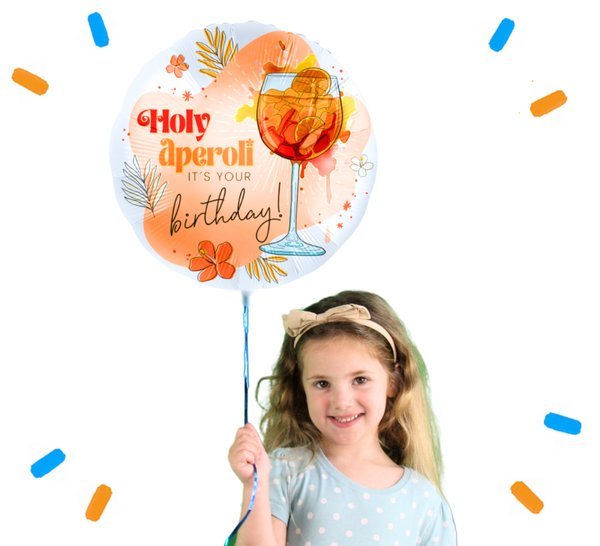 Holy Aperoli It's Your Birthday Helium Ballon - Gevuld Met Helium - 46 cm - Ballonnenshop.nl