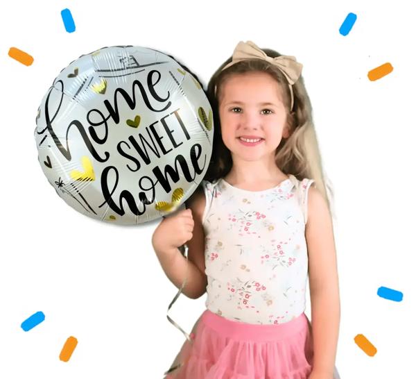 Home Sweet Home Helium Ballon - Gevuld Met Helium - 45 cm - Ballonnenshop.nl