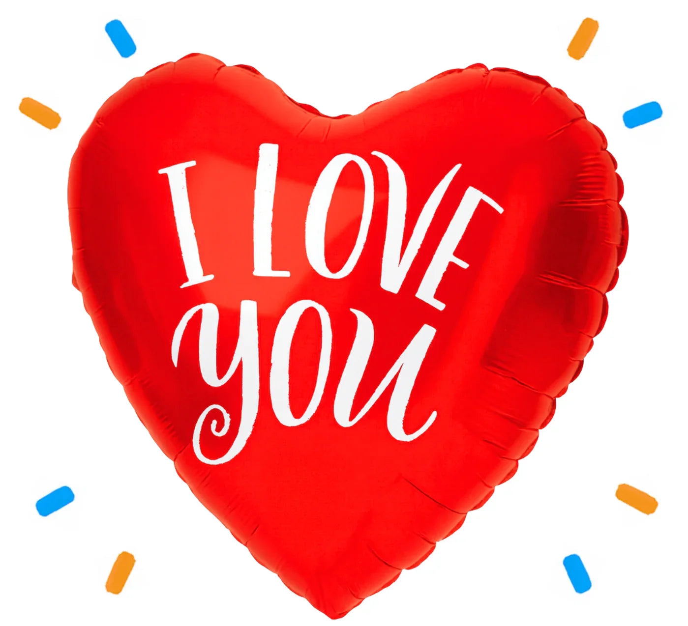 Hartjes Ballon I Love You - Gevuld Met Helium - 45 cm