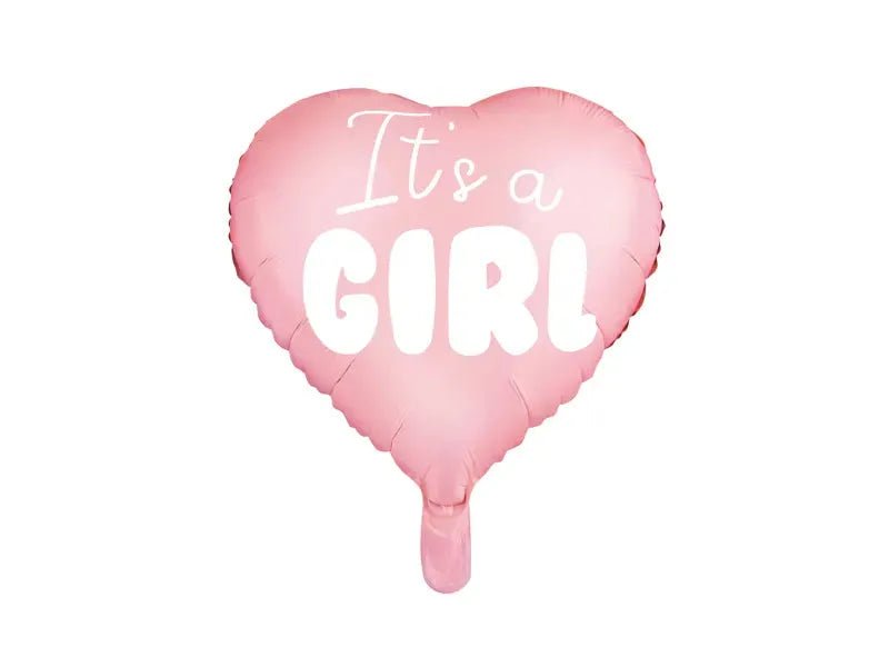 It's A Girl Helium Ballon - Gevuld Met Helium - 45 cm - Ballonnenshop.nl
