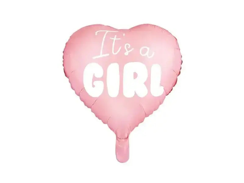 It's A Girl Helium Ballon - Gevuld Met Helium - 45 cm - Ballonnenshop.nl