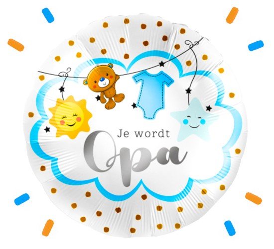 Je Wordt Opa Helium Ballon - Gevuld Met Helium - 46 cm - Ballonnenshop.nl