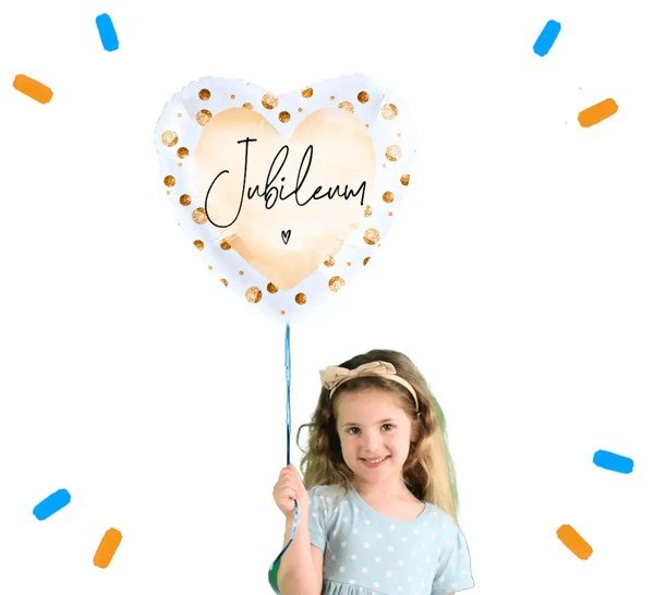 Jubileum Helium Ballon Gevuld Met Helium - 46 cm - Ballonnenshop.nl