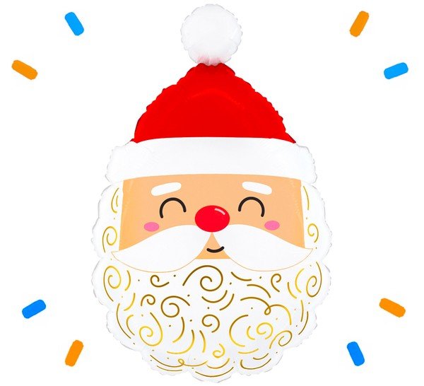 Kerstman Helium Ballon - Gevuld Met Helium - 62 cm - Ballonnenshop.nl