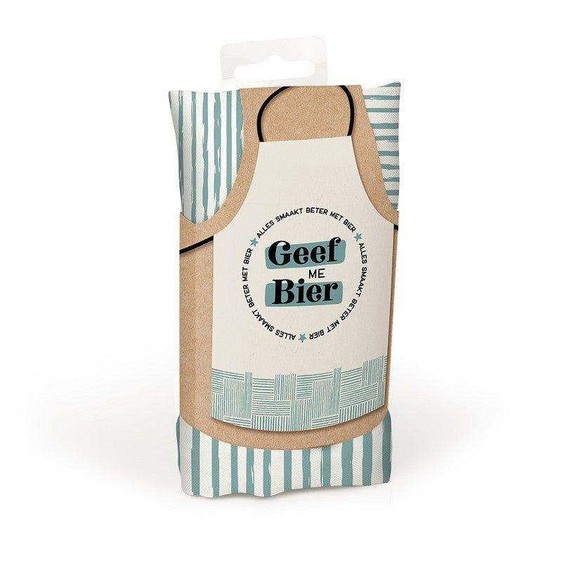 Keukenschort - Geef Me Bier - Ballonnenshop.nl