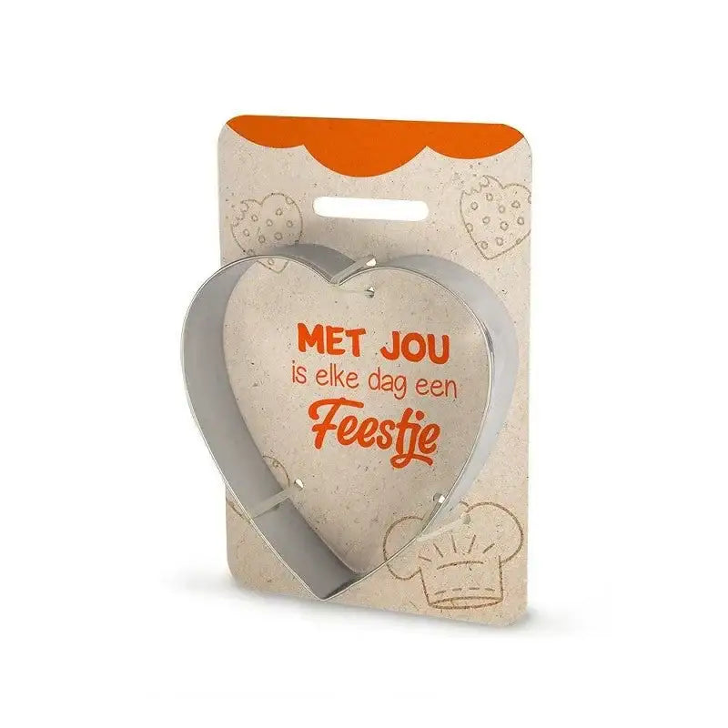Koekjesvorm - Met Jou Is Elke Dag Een Feestje - Ballonnenshop.nl