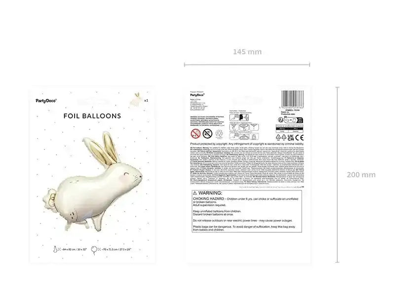 Konijn Folie Ballon - 88 cm - Ballonnenshop.nl