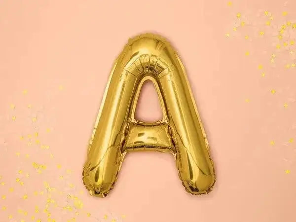 Letter Ballon A Goud - 35 cm - Ballonnenshop.nl