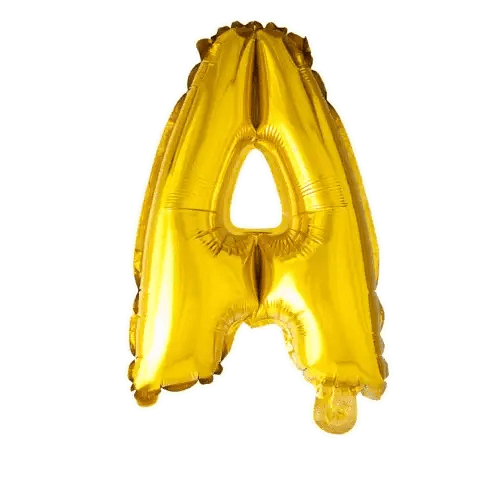 Letter Ballon A Goud - 41 cm - Ballonnenshop.nl
