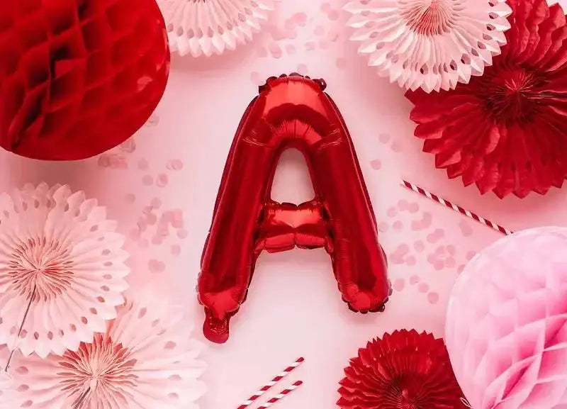 Letter Ballon A Rood - 35 cm - Ballonnenshop.nl