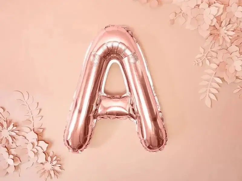 Letter Ballon A Rose Goud - 35 cm - Ballonnenshop.nl