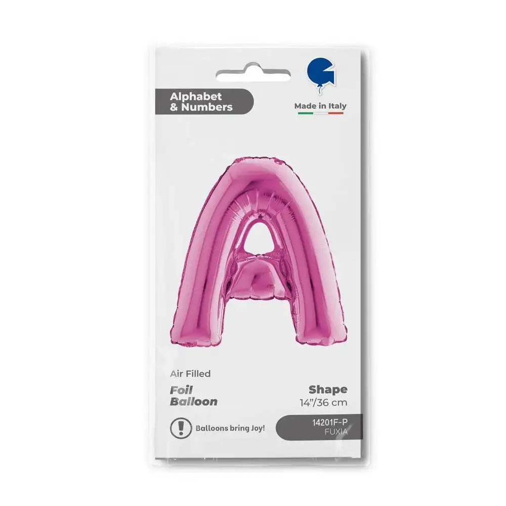 Letter Ballon A Roze - 35 cm - Ballonnenshop.nl
