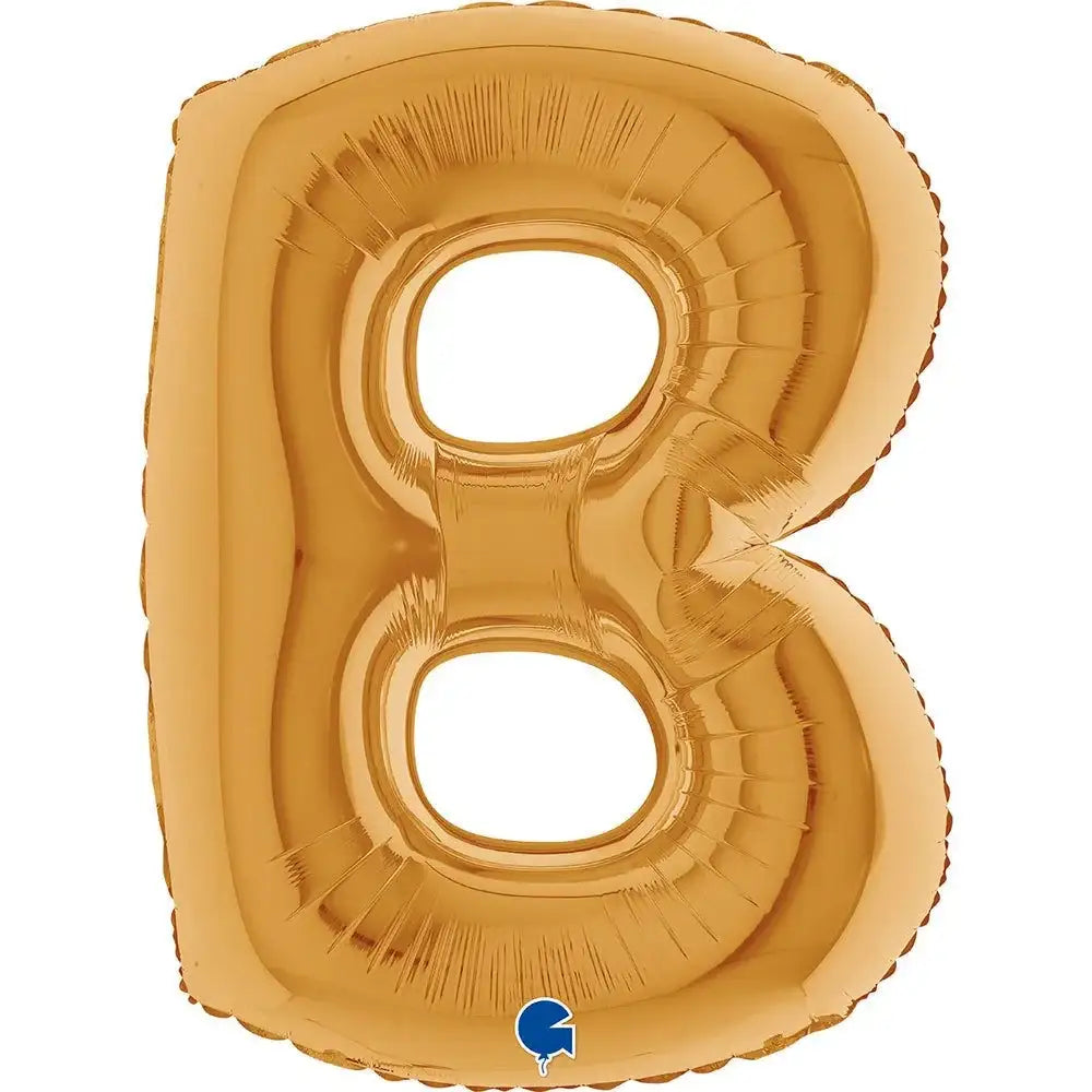 Letter Ballon B Goud 102 cm - Ballonnenshop.nl