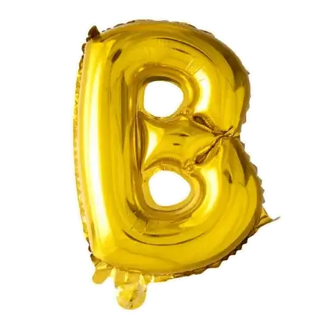 Letter Ballon B - Goud - 41 cm - Ballonnenshop.nl