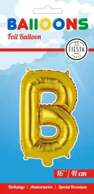 Letter Ballon B - Goud - 41 cm - Ballonnenshop.nl