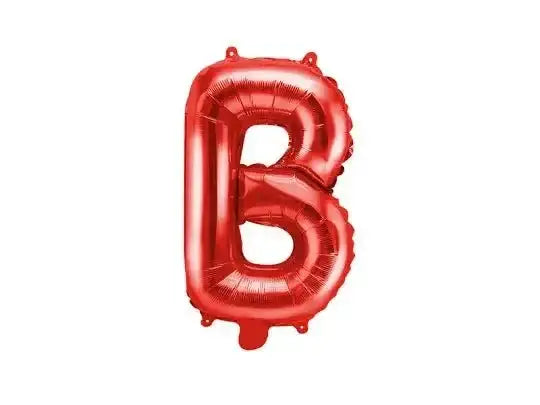 Letter Ballon B Rood - 35 cm - Ballonnenshop.nl