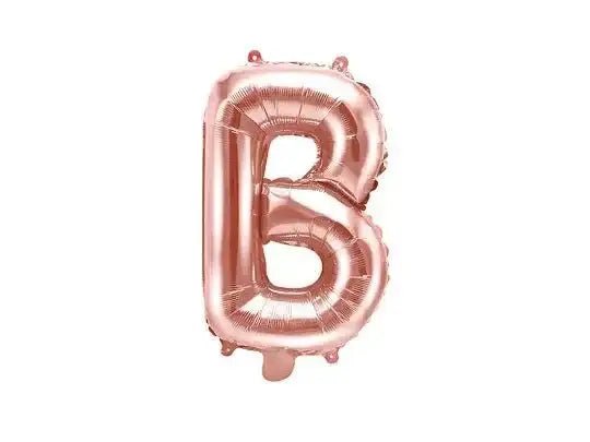 Letter Ballon B Rose Goud - 35 cm - Ballonnenshop.nl