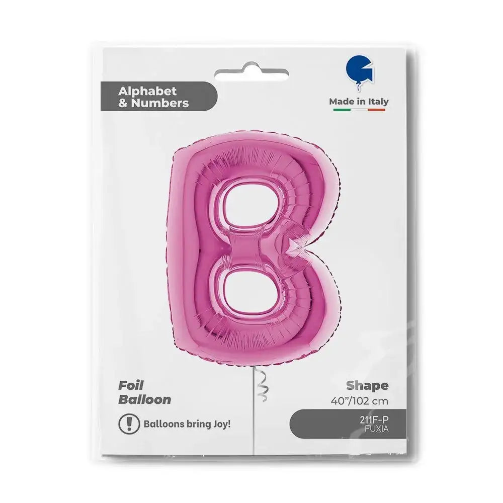 Letter Ballon B Roze - 102 cm - Ballonnenshop.nl