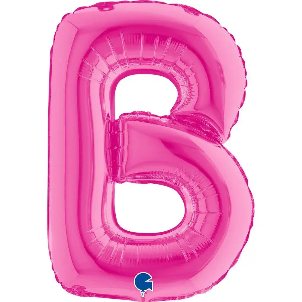Letter Ballon B Roze - 35 cm - Ballonnenshop.nl