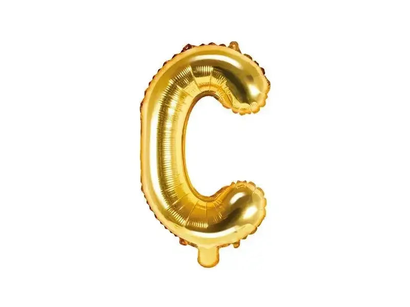 Letter Ballon C Goud - 35 cm - Ballonnenshop.nl