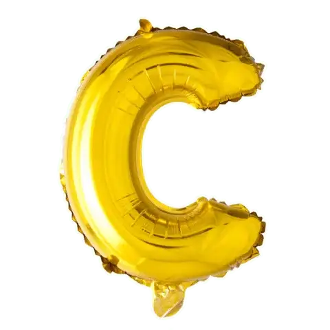 Letter Ballon C - Goud - 41 cm - Ballonnenshop.nl