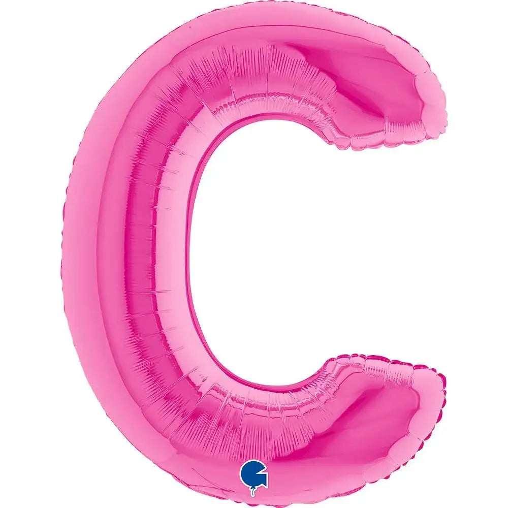 Letter Ballon C Roze - 102 cm - Ballonnenshop.nl