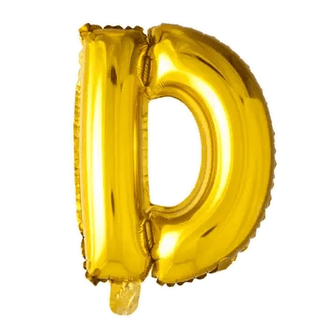 Letter Ballon D Goud - 41 cm - Ballonnenshop.nl