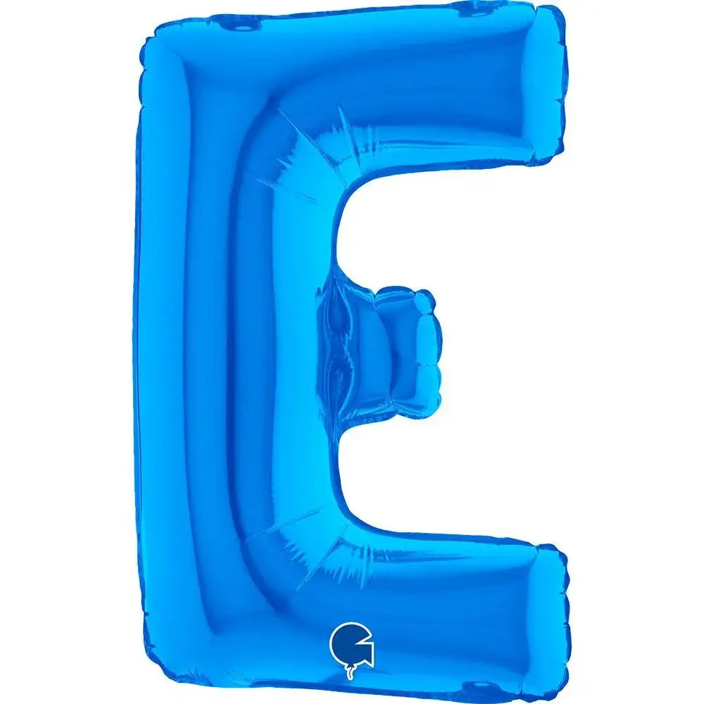 Letter Ballon E Blauw - 35 cm - Ballonnenshop.nl