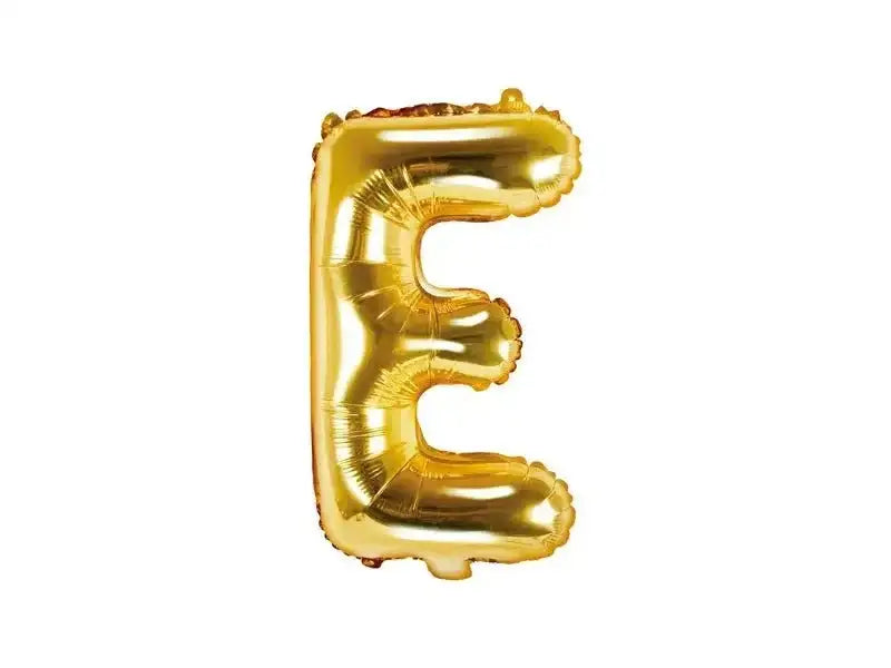 Letter Ballon E Goud - 35 cm - Ballonnenshop.nl