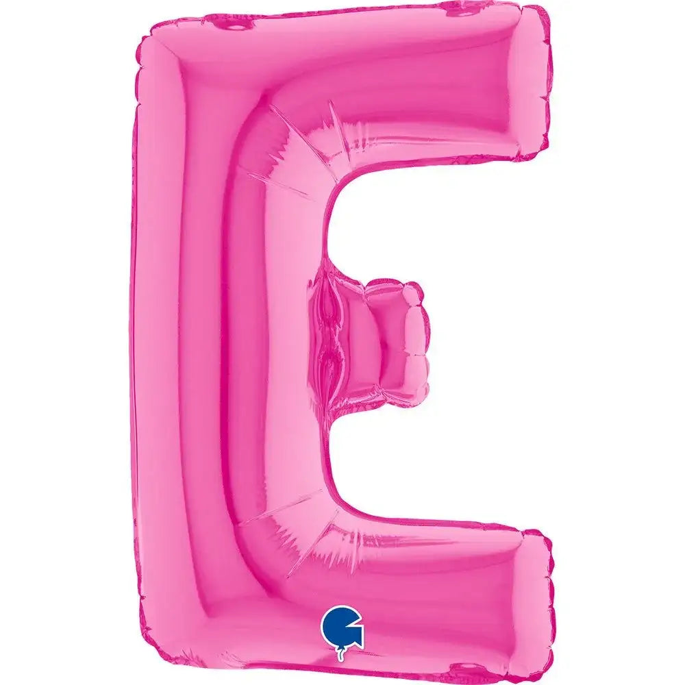 Letter Ballon E Roze - 35 cm - Ballonnenshop.nl