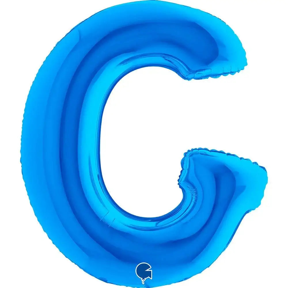 Letter Ballon G Blauw - 102 cm - Ballonnenshop.nl