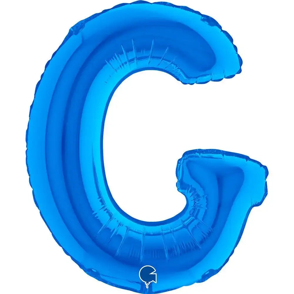Letter Ballon G Blauw - 35 cm - Ballonnenshop.nl