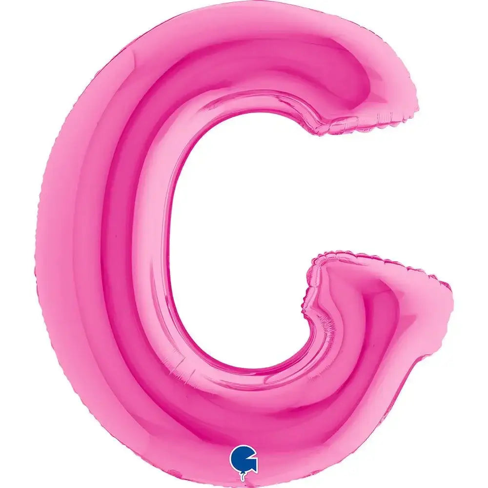 Letter Ballon G Roze - 102 cm - Ballonnenshop.nl